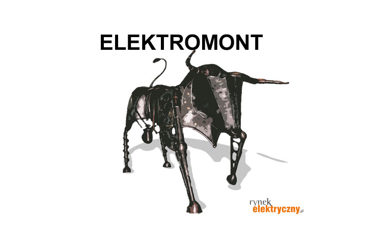 byk giełdowy z napisem Elektromont