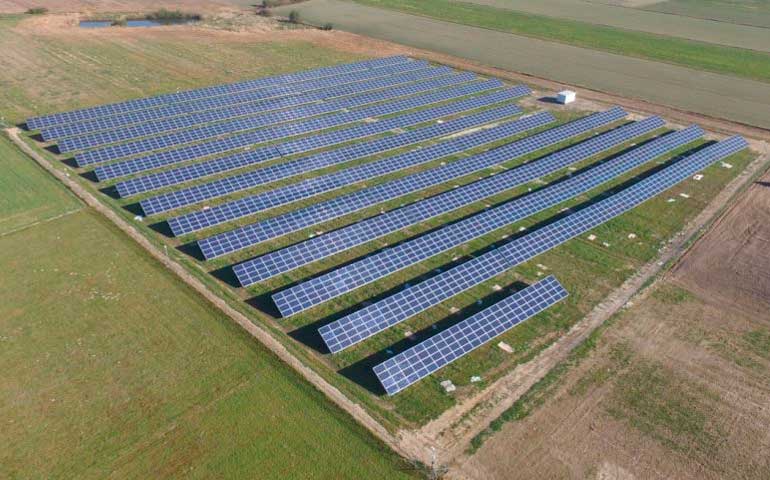 farma pv Rzeczyca Projekt Solartechnik