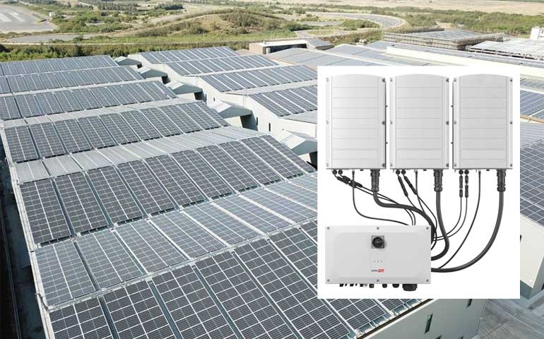 falownik SolarEdge trójfazowy z technologią Synergii