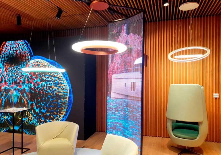 lampy Lena Lighting na wystawie Expo 2020 Dubai