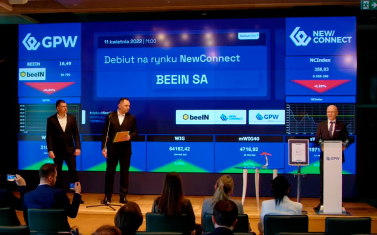 debiut BeeIN na NewConnect