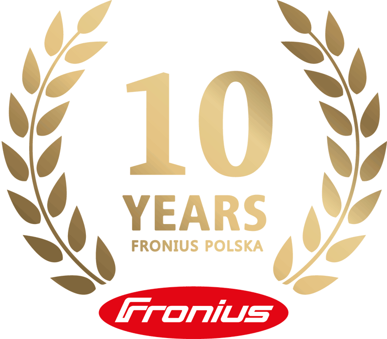 logo Fronius z okazji 10 lat w Polsce