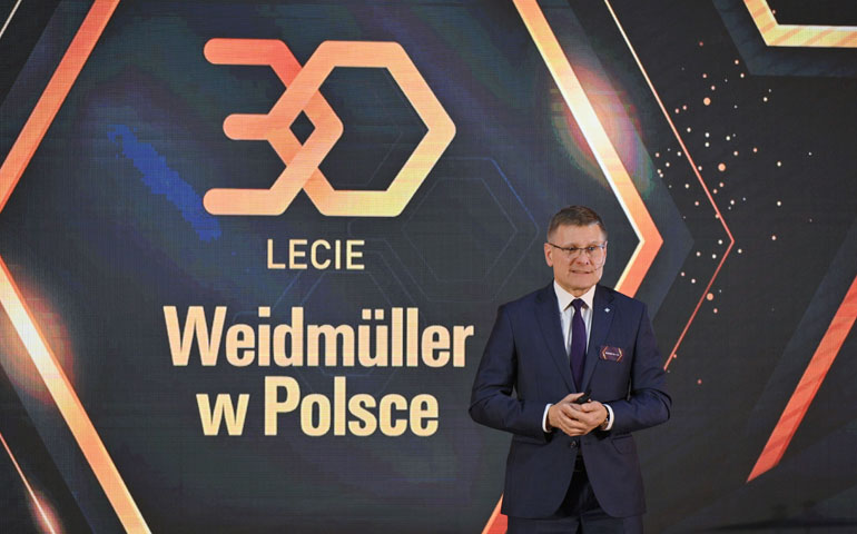 Witold Bereszczyński otwiera galę 30-lecia Weidmueller w Polsce