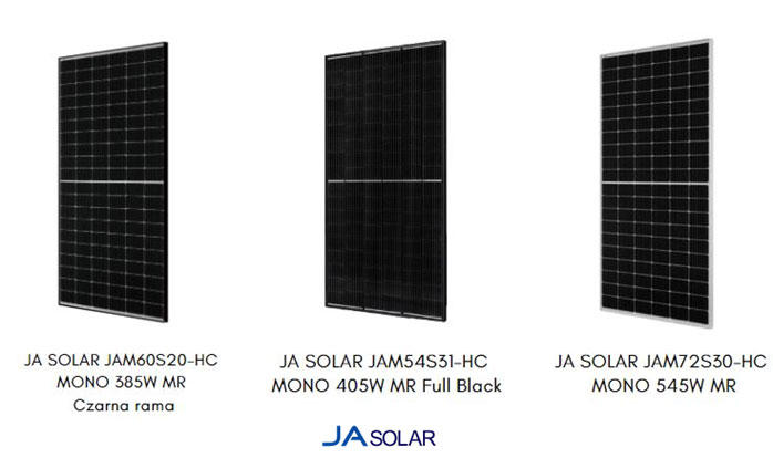 moduły pv Ja Solar w ofercie Z-Ecoenergy