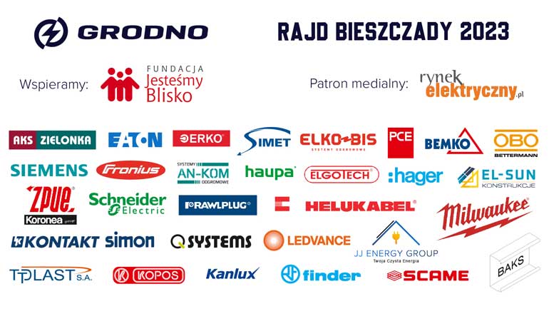 flaga rajdu Bieszczady dostawcy Grodna