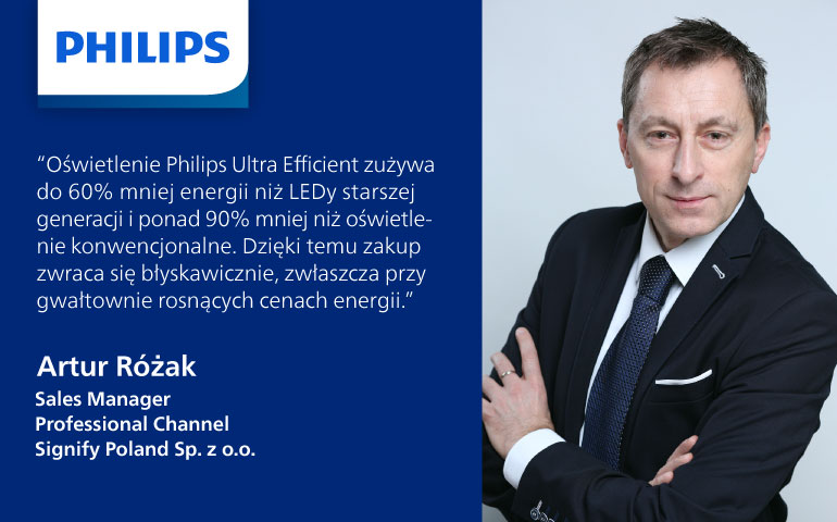 Artur Różak, Sales Manager Professional Channel, Signify Poland Sp. z o.o.