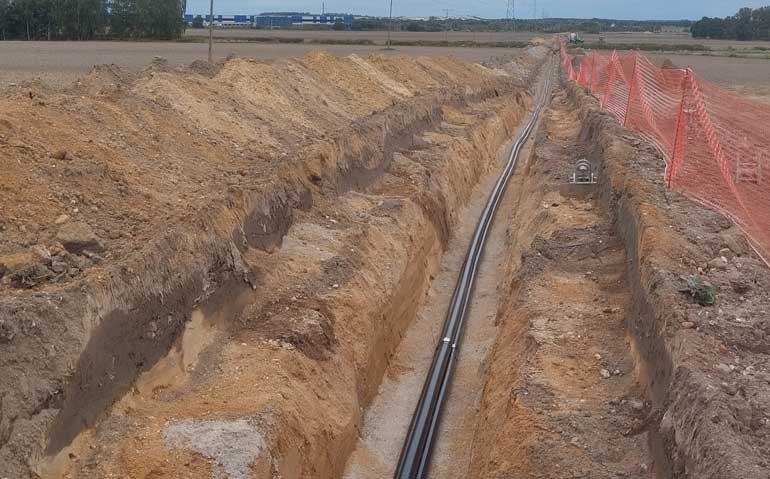 Linia kablowa Krzywa-Bolesławiec wykonana przez Tauron