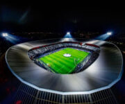 Stadion Feijenoord Rotterdam oświetlony przez Signify