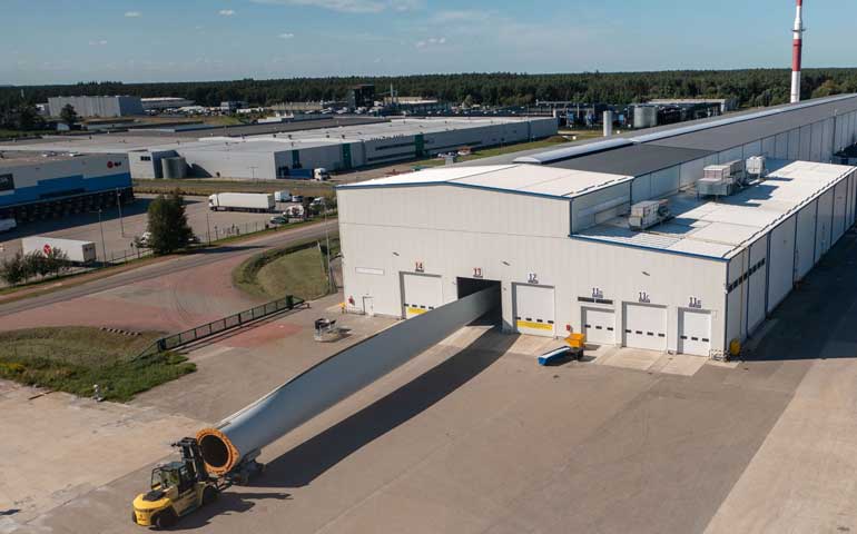 Zakład produkcyjny łopat do turbin wiatrowych w Goleniowie
