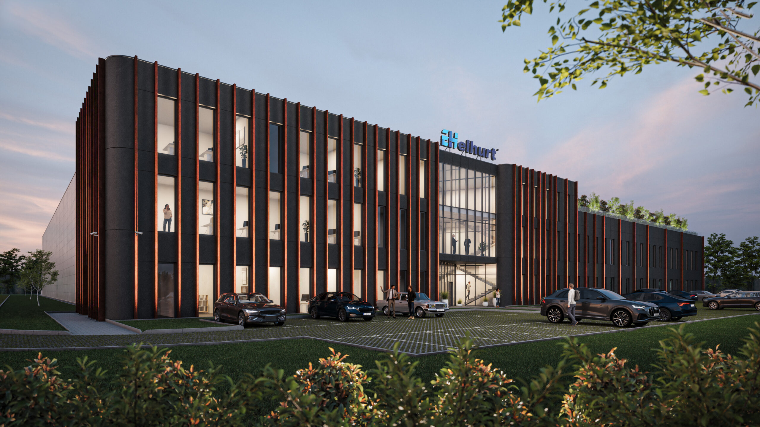 Wizualizacja centrum dystrybucji hurtowni elektrotechnicznej Elhurt