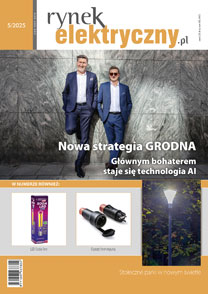 Okładka Rynku Elektrycznego 5-25 z zarządem Grodna