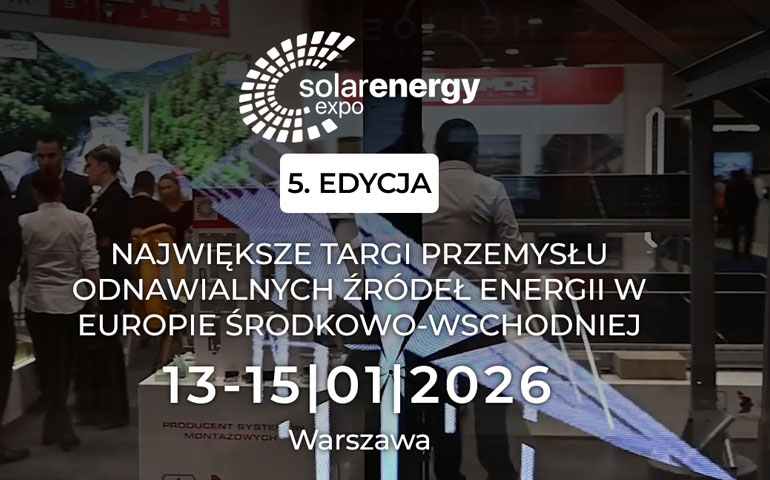 Grafika reklamująca targi Solar Energy Expo