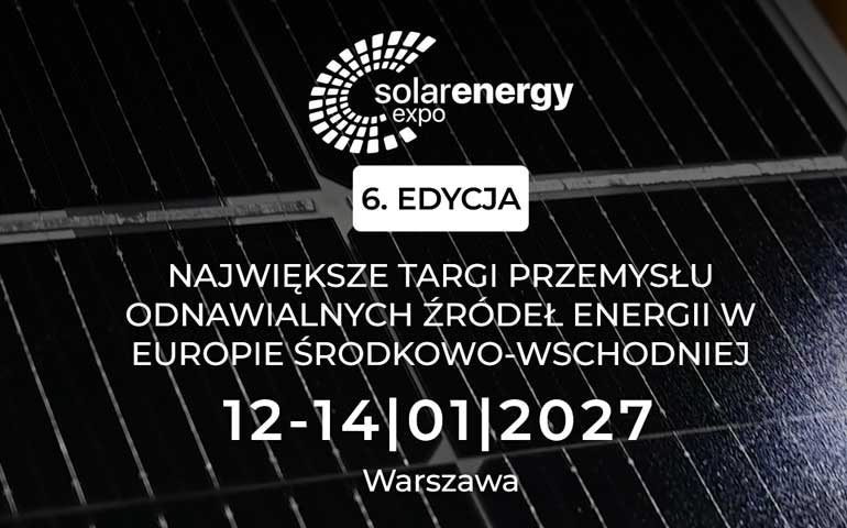 Grafika reklamująca targi Solar Energy Expo 2027