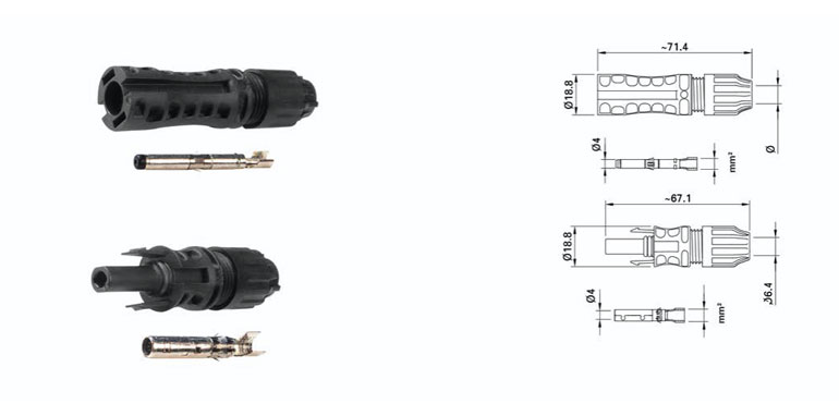Złącza PV MC4 Evo 2 firmy Helukabel do instalacji fotowoltaicznych