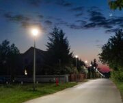 Oświetlenie drogowe Lena Lighting po modernizacji w Wysokiej - gmina Kobierzyce