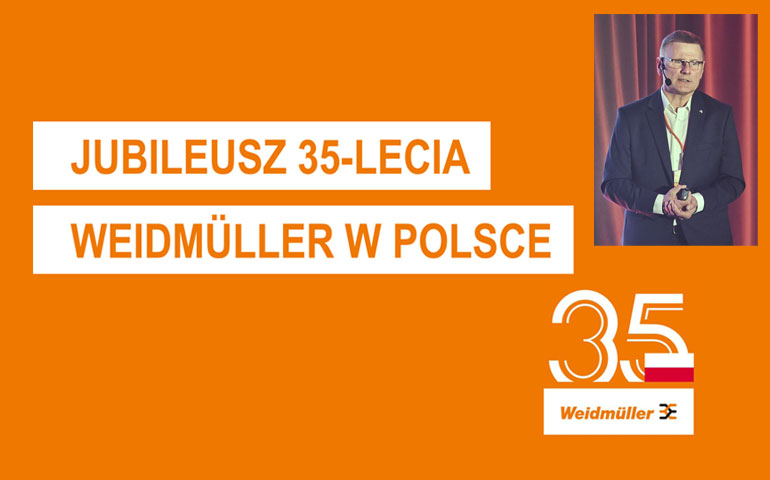 Grafika gali jubileuszowej - 35 lat Weidmuller w Polsce